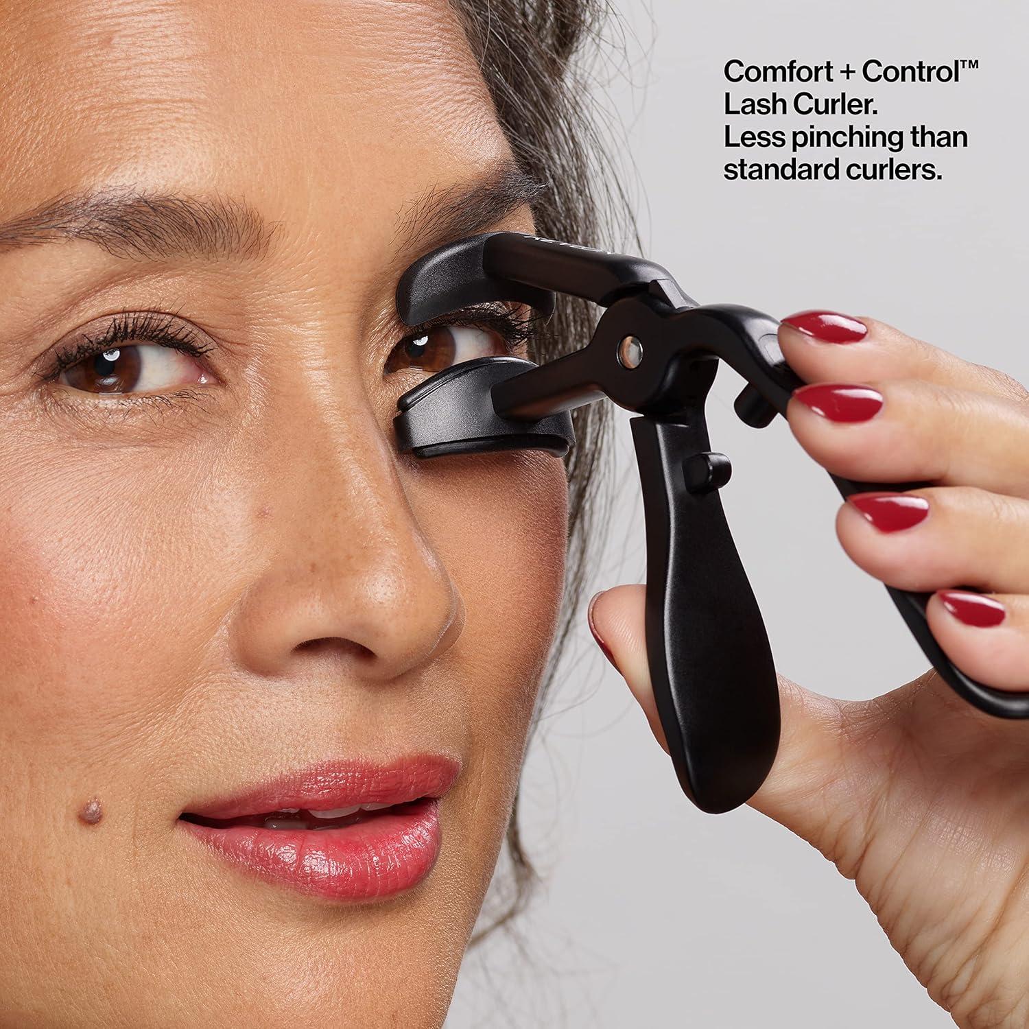 imageRevlon Comfort and Control Eyelash Curler Easy to Use with Storage for Refill Pads