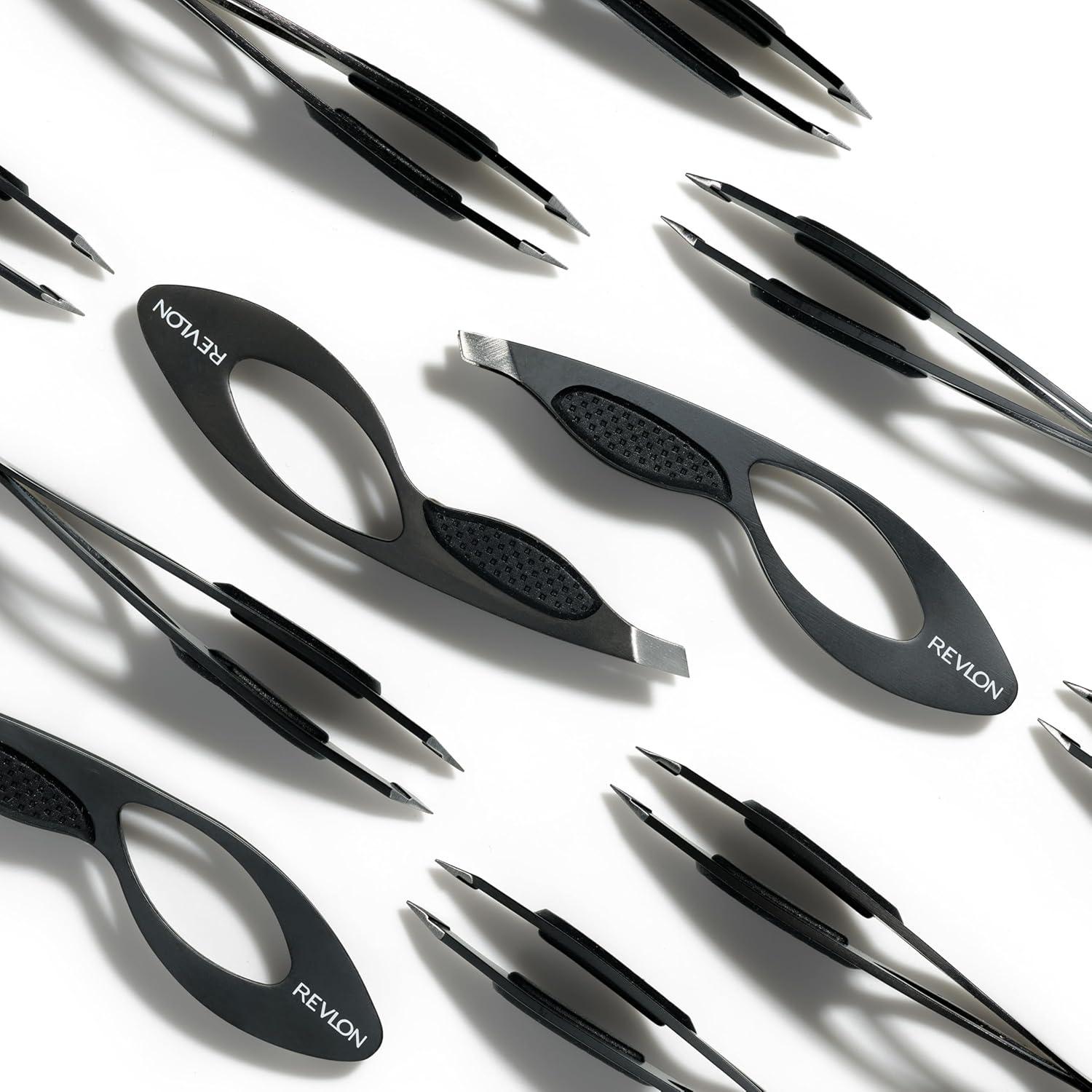 imageRevlon Comfort and Control Tweezer Easy to Use Eyebrow Tool with Wide Grip 1 count