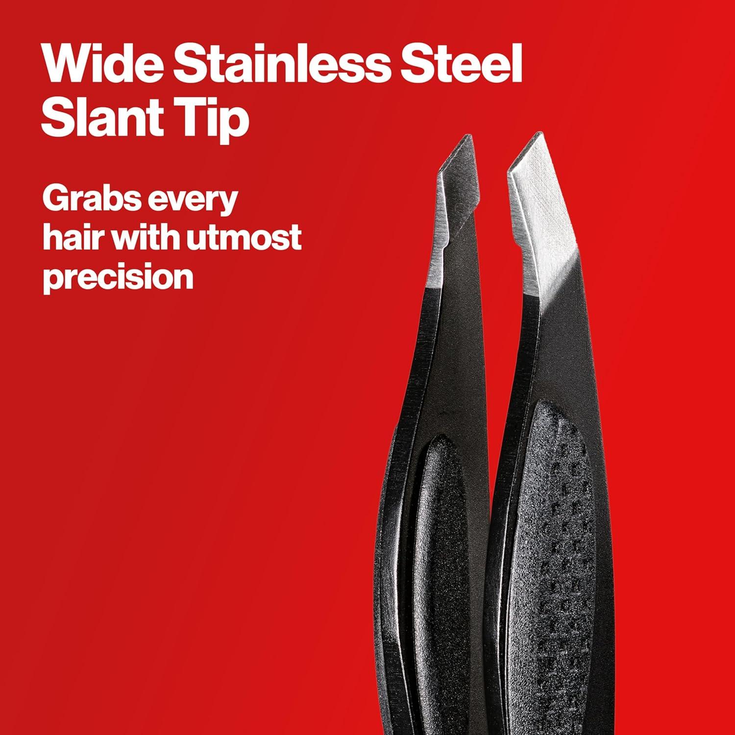 imageRevlon Comfort and Control Tweezer Easy to Use Eyebrow Tool with Wide Grip 1 count