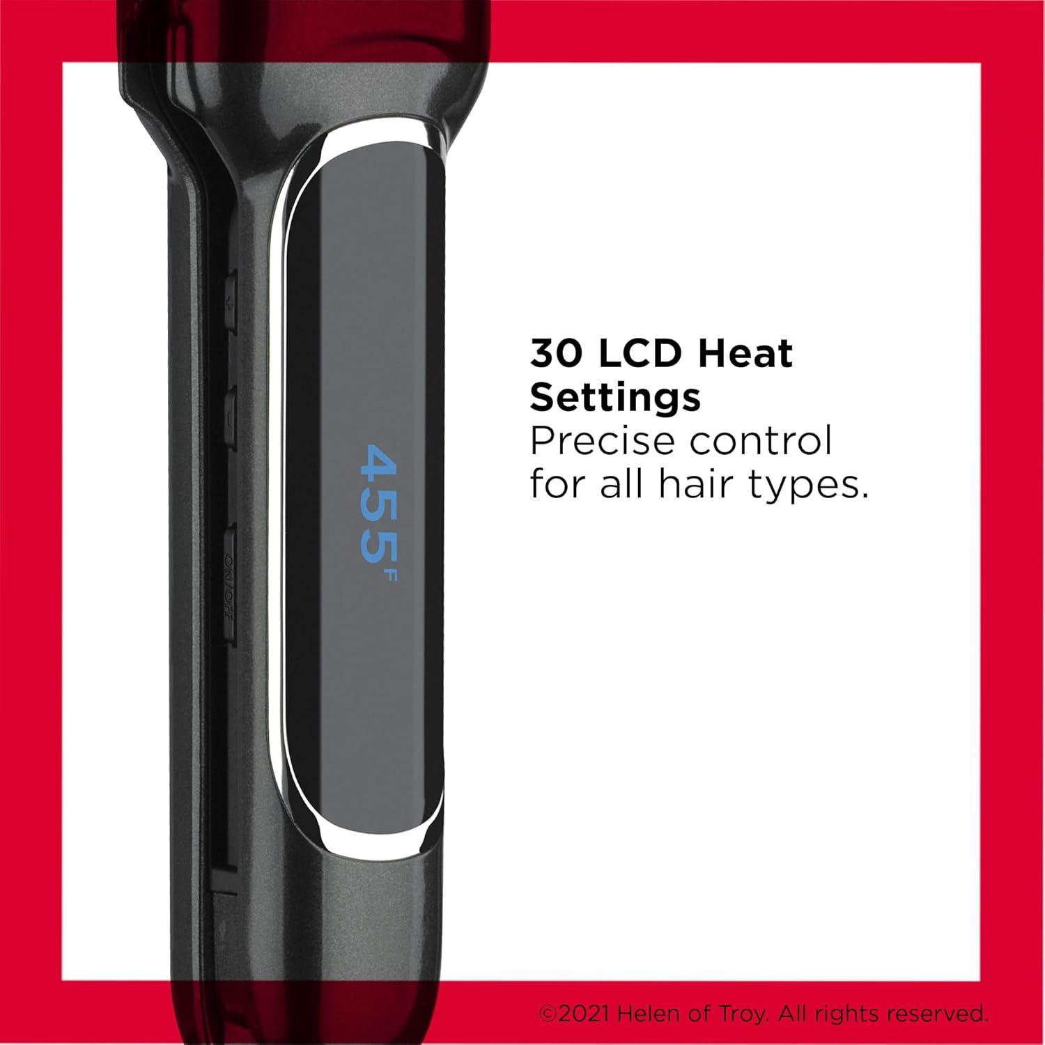 imageRevlon Copper Smooth Hair Flat Iron Frizz Control for Fast and Shiny Styles XL 112 inBlack