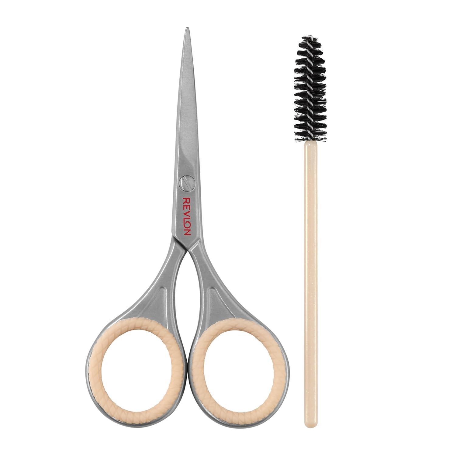 imageRevlon Designer Series Brow Set Trimming and Shaping Eyebrow Kit with Scissors and Spoolie Brush Easy to Use at Home or on The Go 1 Count