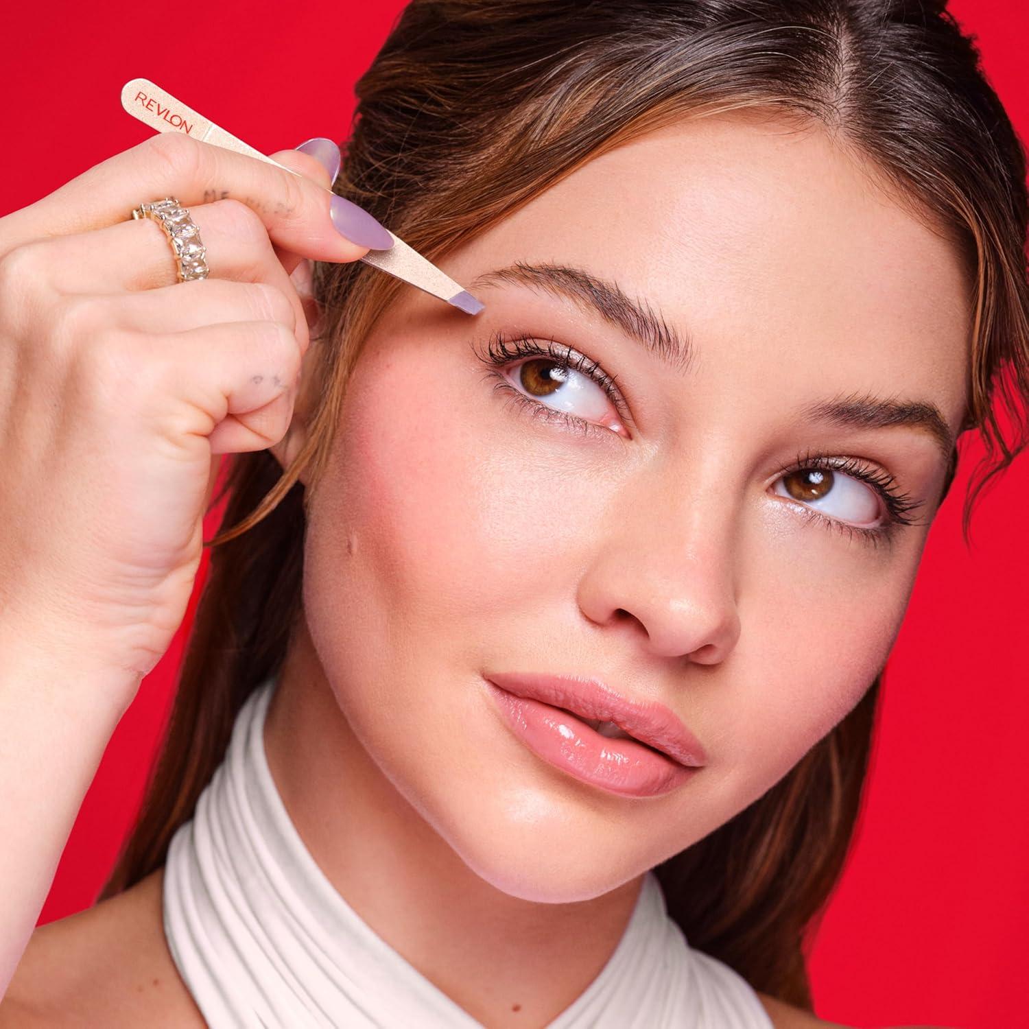 imageRevlon Designer Series Slant Tweezer High Precision Made With Long Lasting Stainless Steel 1 Count