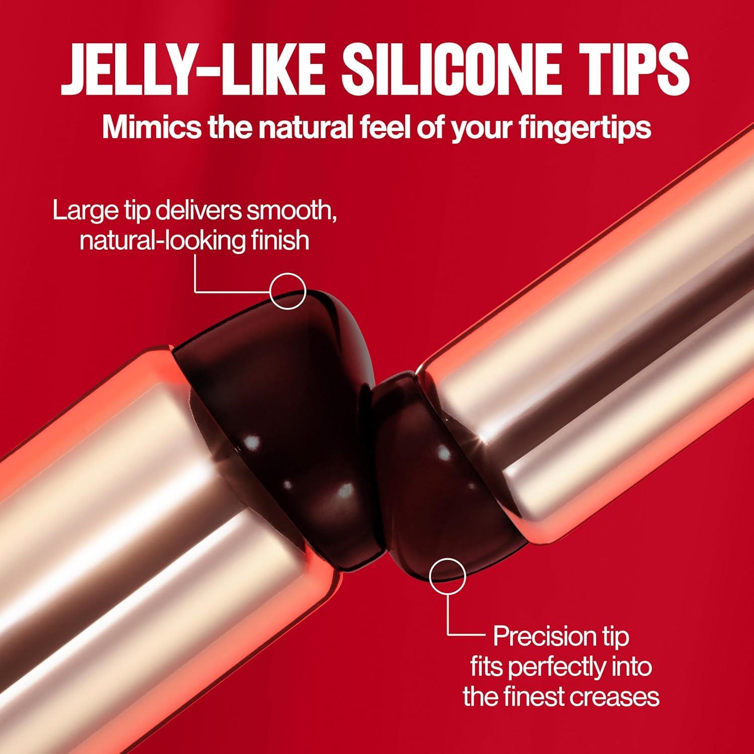 imageRevlon Dual Ended Jelly Makeup Blender Tool Silicone Makeup Applicator for Blush Bronzer Concealer Contour Eyes and Lips 1 count