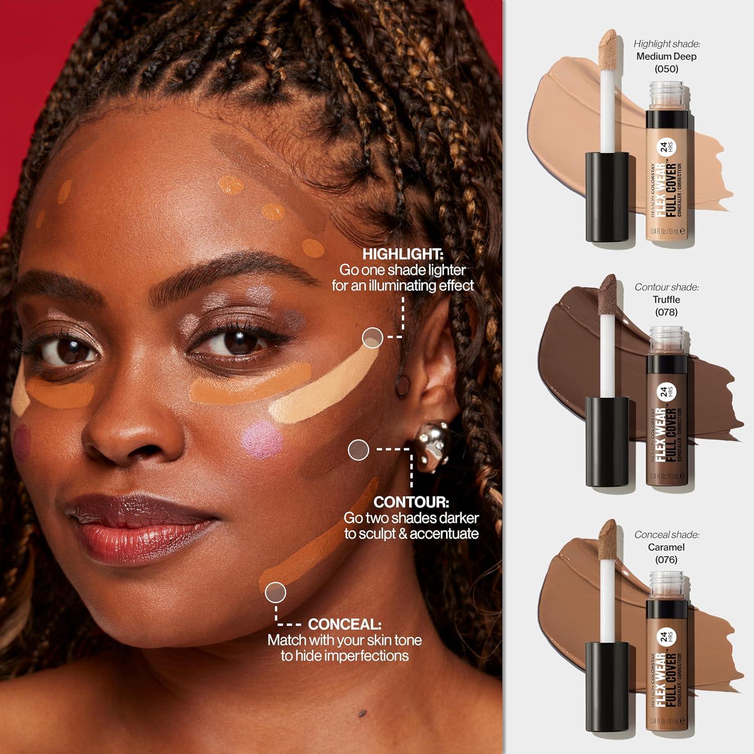 imageRevlon Dual Ended Jelly Makeup Blender Tool Silicone Makeup Applicator for Blush Bronzer Concealer Contour Eyes and Lips 1 count