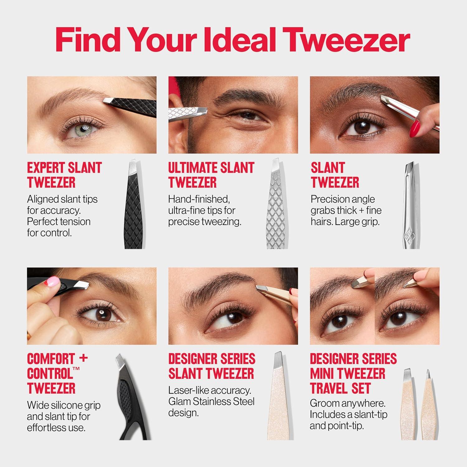 imageRevlon Expert Slant Tweezer High Precision For an Easy Hair Removal Made With Stainless Steel 1 Count1 Count Pack of 1