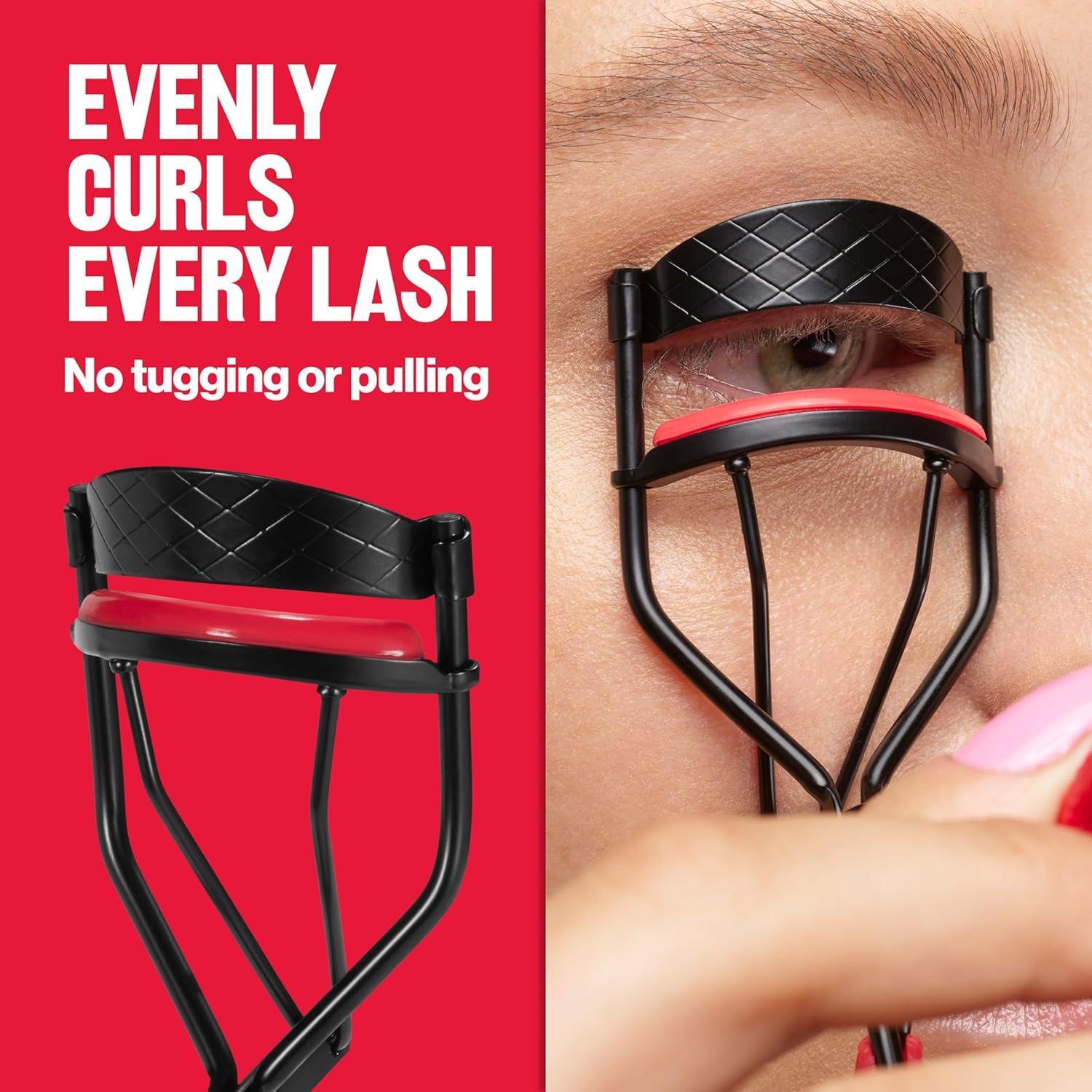 imageRevlon Extra Curl Lash Curler Gives an All Day Dramatic Curl with Finger Grips for a Non Slip Grip Easy to Use 1 Count