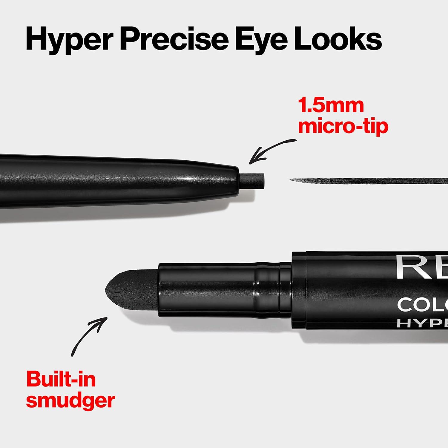 imageRevlon Gel Eyeliner ColorStay Micro Hyper Precision Eye Makeup with Builtin Smudger Waterproof Longwearing with Micro Precision Tip 215 Brown 0002 ozBrown