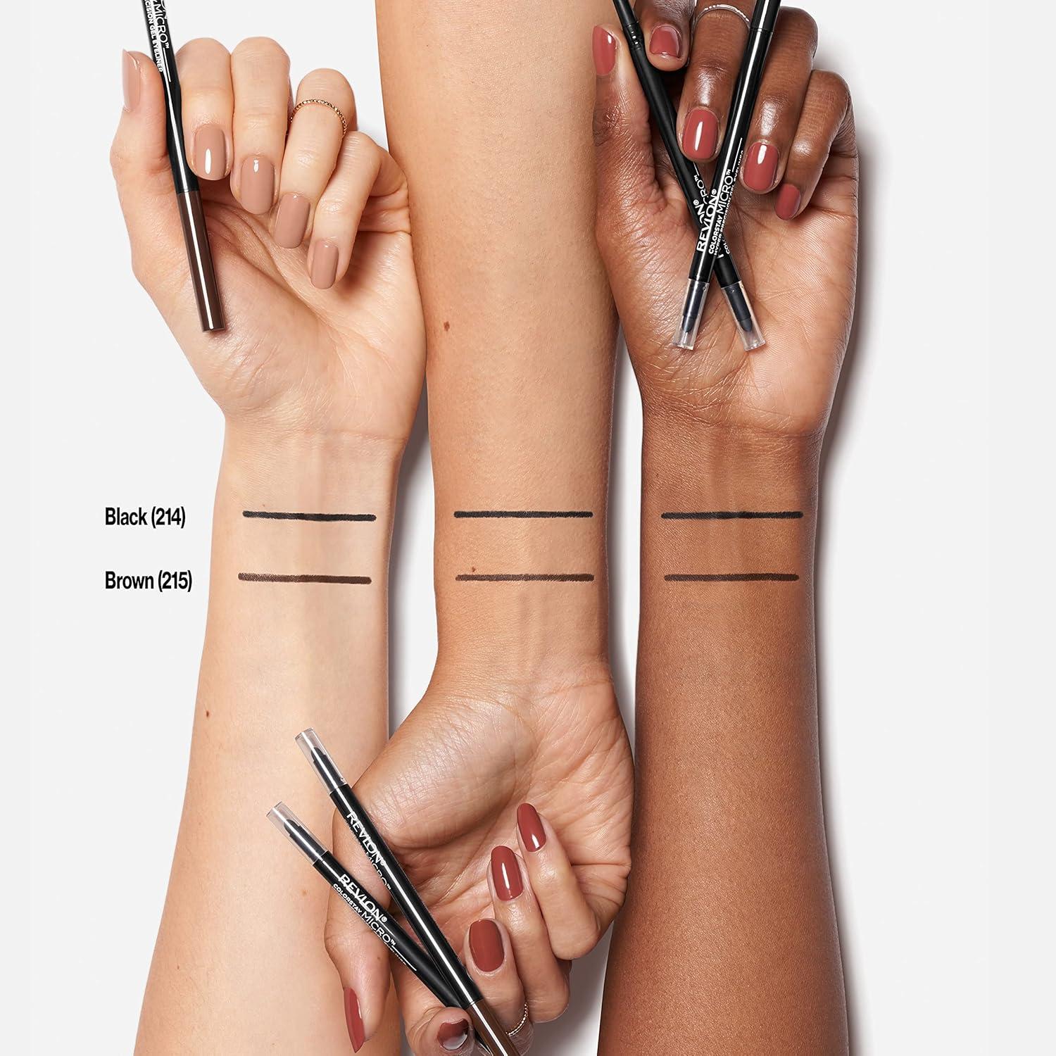 imageRevlon Gel Eyeliner ColorStay Micro Hyper Precision Eye Makeup with Builtin Smudger Waterproof Longwearing with Micro Precision Tip 215 Brown 0002 ozBrown