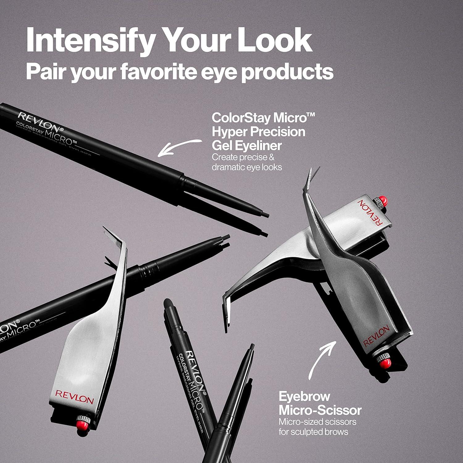 imageRevlon Gel Eyeliner ColorStay Micro Hyper Precision Eye Makeup with Builtin Smudger Waterproof Longwearing with Micro Precision Tip 215 Brown 0002 ozBlack