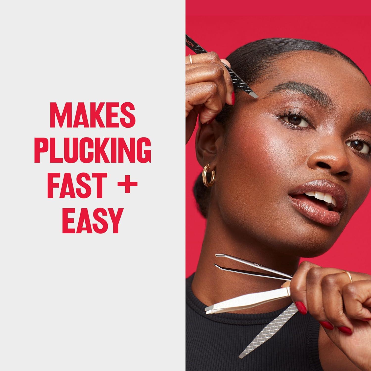 imageRevlon Multipurpose Hair Removal Tweezer High Precision Slant Tip Tweezers for Men Women ampamp Kids Stainless Steel Pack of 1