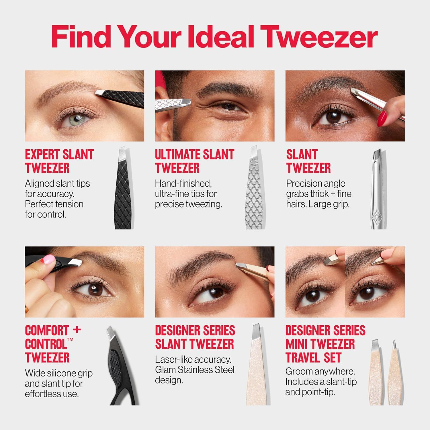 imageRevlon Multipurpose Hair Removal Tweezer High Precision Slant Tip Tweezers for Men Women ampamp Kids Stainless Steel Pack of 1