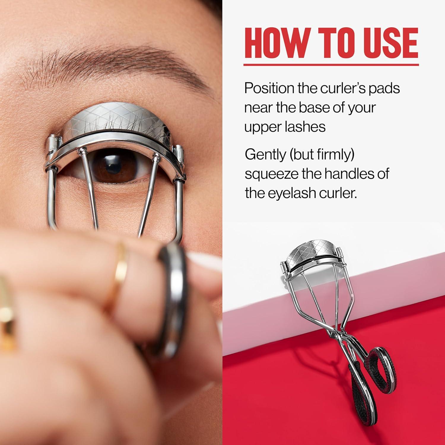 imageRevlon Natural Curl Lash Curler Gives a Natural Eyelash Lift with Finger Grips for a Non Slip Grip Easy to Use 1 Count