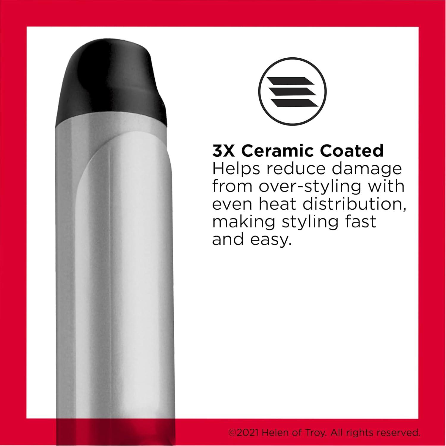 imageRevlon Perfect Heat Triple Ceramic Curling Iron For Silky Smooth Loose Curls 112 in