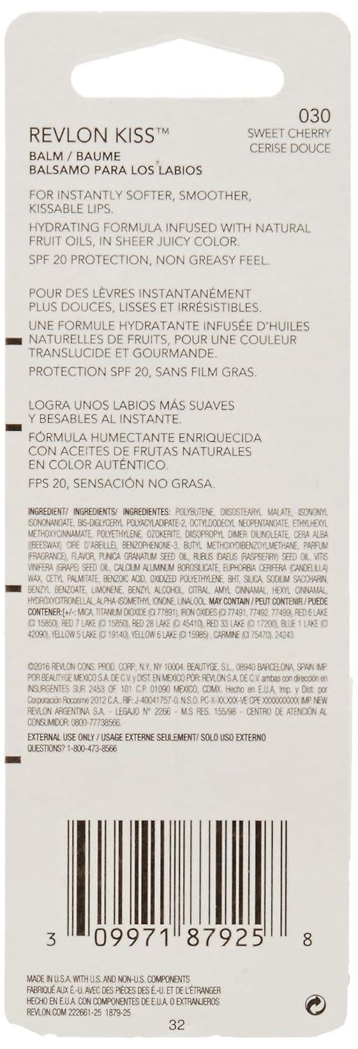 imageRevlon Revlon Kiss Balm DUO PACK fresh strawberrysweet cherry 025030sweet cherry