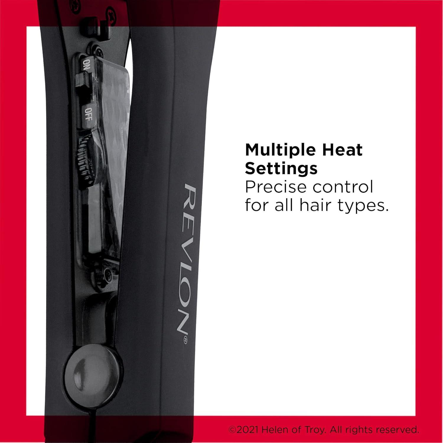 imageRevlon Smooth and Straight Ceramic Flat Iron Fast Results Smooth Styles15 Inch Pack of 1