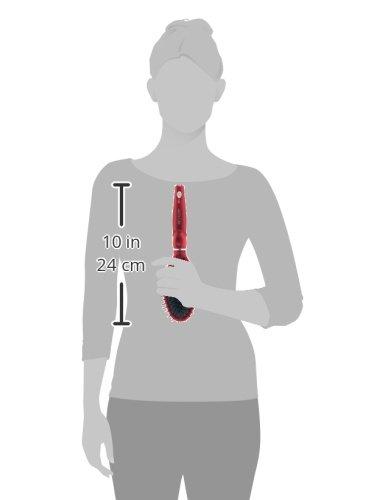 imageRevlon Straight ampamp Smooth Soft Touch Paddle Hair Brush Set Black BerryRed