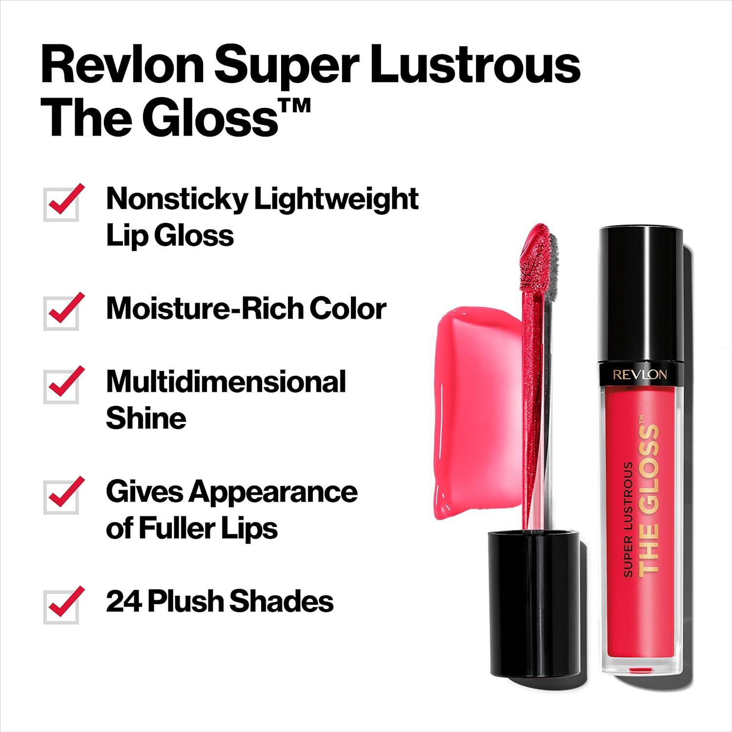 imageRevlon Super Lustrous The Gloss 5 Piece Lipgloss Gift Set Nonsticky High Shine Color in Cream ampamp Pearl Finishes Pack of 5 075 Fl Oz215 Super Natural