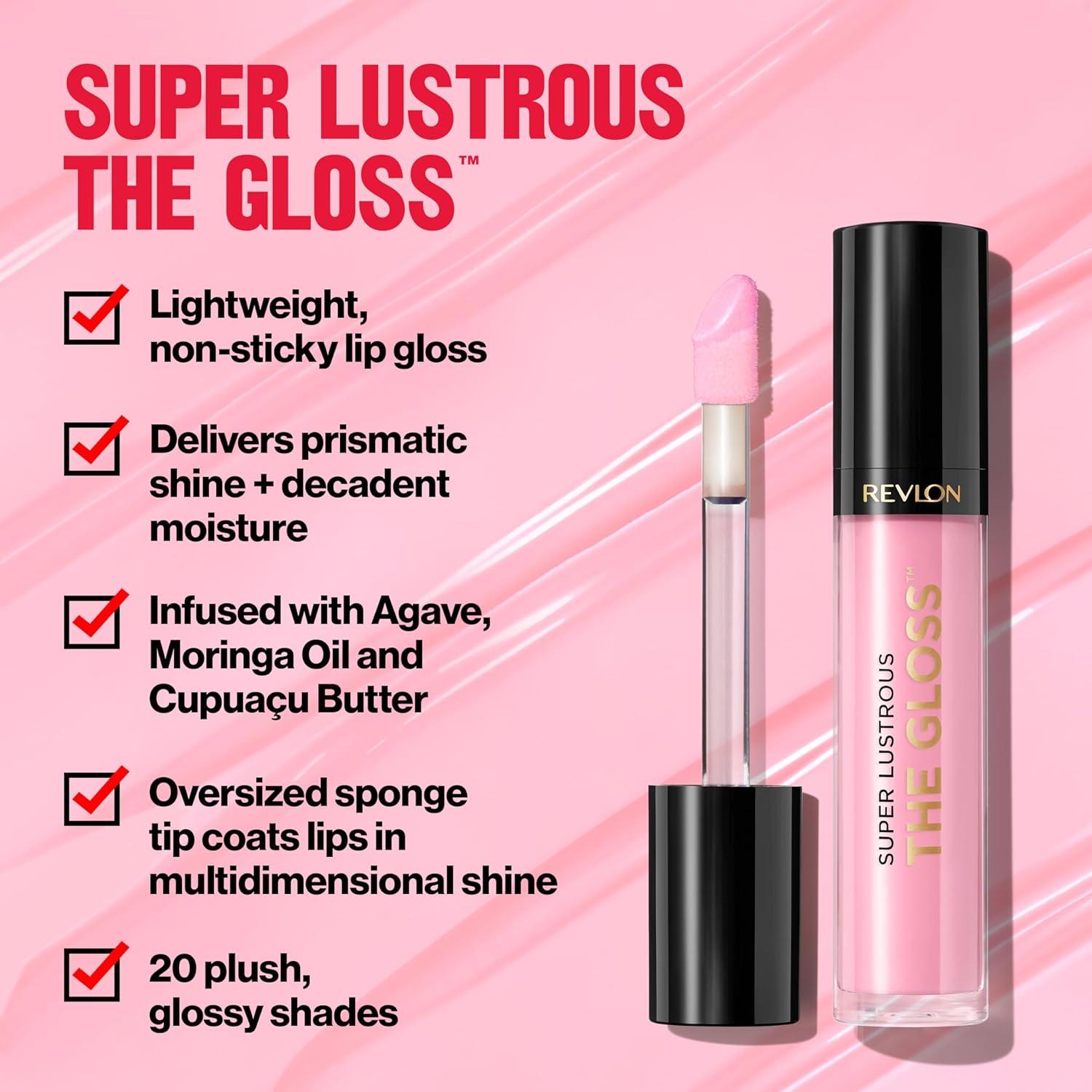 imageRevlon Super Lustrous The Gloss 5 Piece Lipgloss Gift Set Nonsticky High Shine Color in Cream ampamp Pearl Finishes Pack of 5 075 Fl Oz310 Choco Crush
