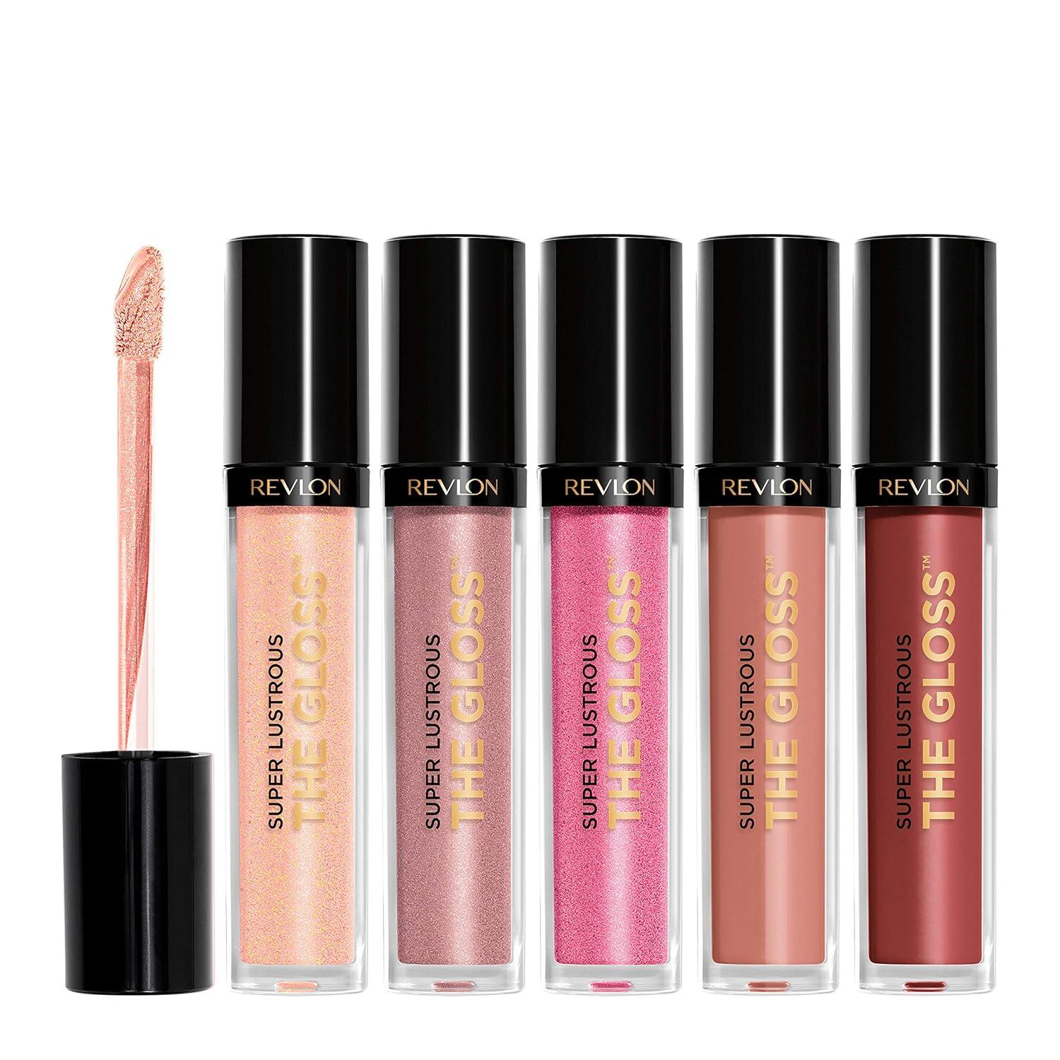 imageRevlon Super Lustrous The Gloss 5 Piece Lipgloss Gift Set Nonsticky High Shine Color in Cream ampamp Pearl Finishes Pack of 5 075 Fl OzCream Pearl Set