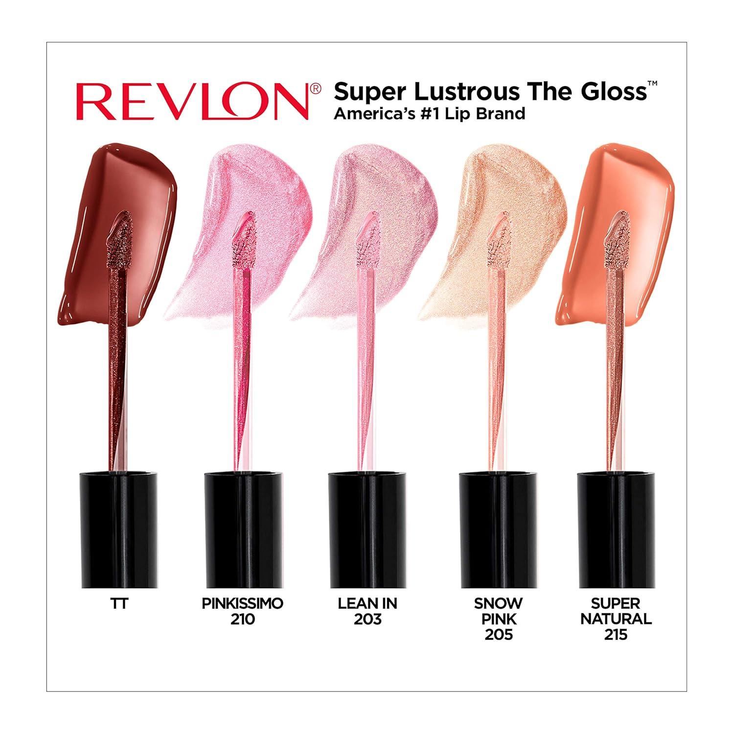 imageRevlon Super Lustrous The Gloss 5 Piece Lipgloss Gift Set Nonsticky High Shine Color in Cream ampamp Pearl Finishes Pack of 5 075 Fl OzCream Pearl Set