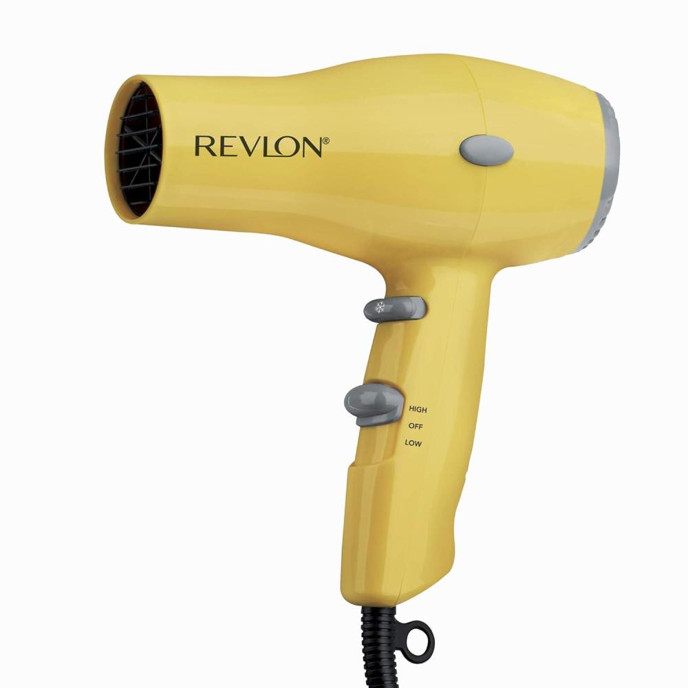 imageREVLON Compact Hair Dryer 1875W Lightweight Design Perfect for Travel YellowYellow