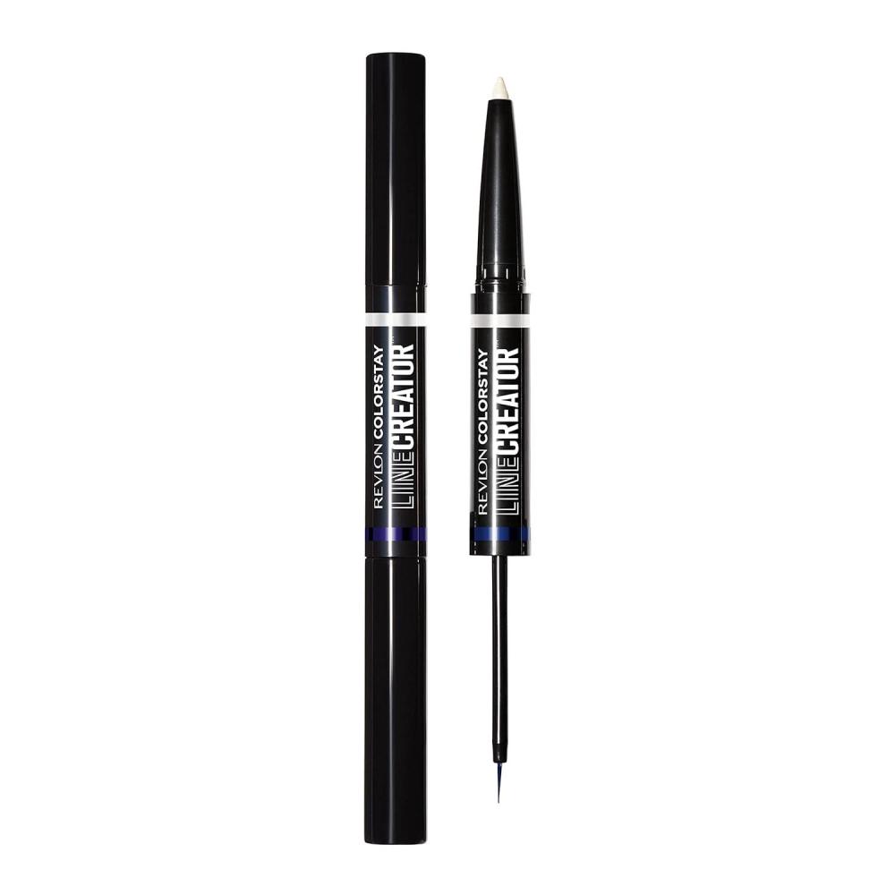 imageREVLON Liquid Eyeliner ampamp Smoky Kohl Pencil ColorStay Line Creator Eye Makeup Waterproof ampamp Transferproof Blackout 0004 oz154 Cool as Ice
