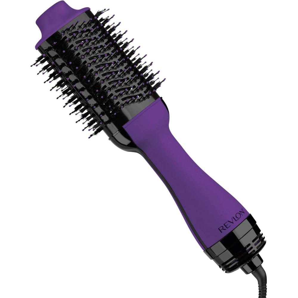 imageREVLON One Step Volumizer PLUS Hair Dryer and Styler More Volume Less Damage and More Styling Control for Easy and Fast SalonStyle Blowouts Plus Travel Friendly BlackPurple