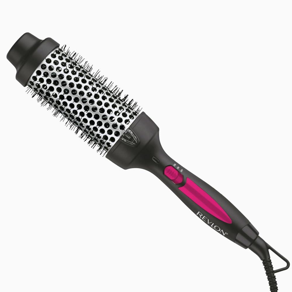 imageREVLON Perfect Match Hot Styler Heated Brush to Style and Extend Blowouts Hot Brush for Curls Body and Volume Reduces Frizz and Boosts Shine