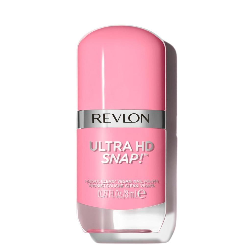 imageREVLON Ultra HD Snap Nail Color Natural Rich Glossy Polish 100 Vegan Formula No Base or Top Coat Needed 014 Red and Real 027 fl oz008 Damsel In a Dress