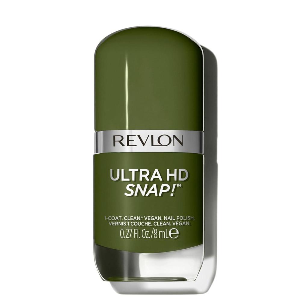 imageREVLON Ultra HD Snap Nail Color Natural Rich Glossy Polish 100 Vegan Formula No Base or Top Coat Needed 014 Red and Real 027 fl oz022 Commander In Chief