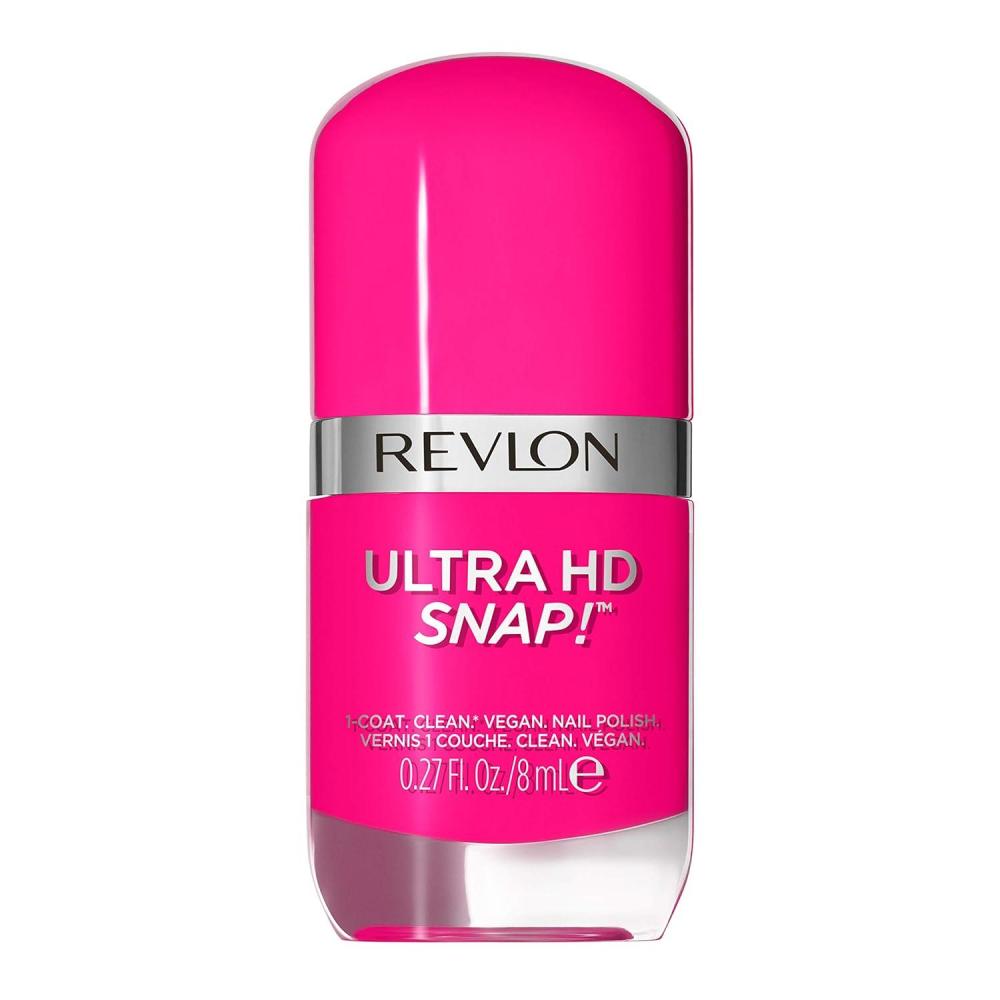 imageREVLON Ultra HD Snap Nail Color Natural Rich Glossy Polish 100 Vegan Formula No Base or Top Coat Needed 014 Red and Real 027 fl oz028 Rule The World