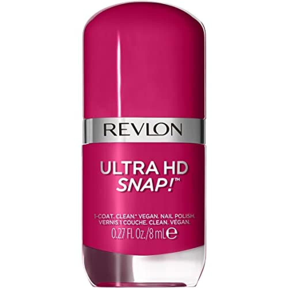 imageREVLON Ultra HD Snap Nail Color Natural Rich Glossy Polish 100 Vegan Formula No Base or Top Coat Needed 014 Red and Real 027 fl oz029 Berry Blissed