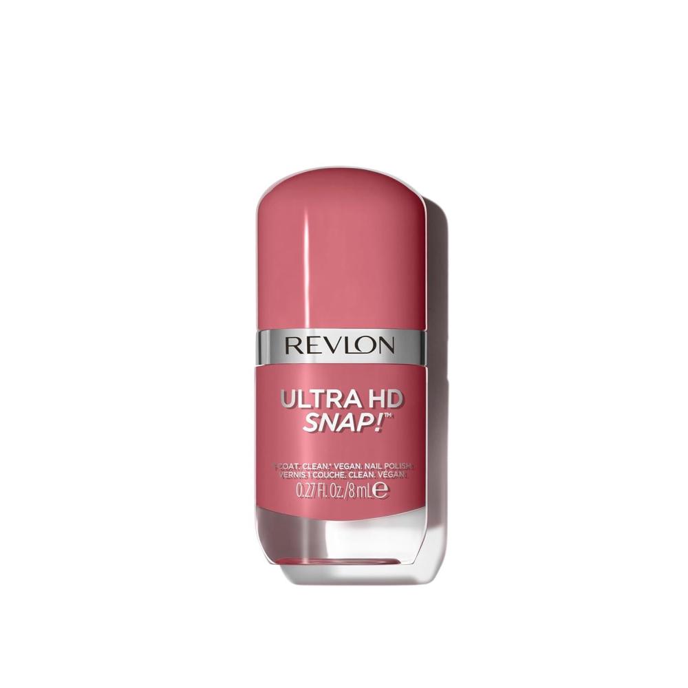 imageREVLON Ultra HD Snap Nail Color Natural Rich Glossy Polish 100 Vegan Formula No Base or Top Coat Needed 014 Red and Real 027 fl oz032 Birthday Suit
