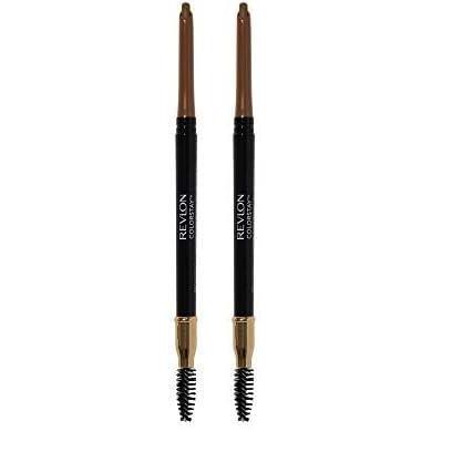 imageRevlon ColorStay Eyebrow Pencil with Spoolie Brush Waterproof HairLike Strokes for Natural Looking Brows 210 Soft Brown 0021 oz210 Soft Brown