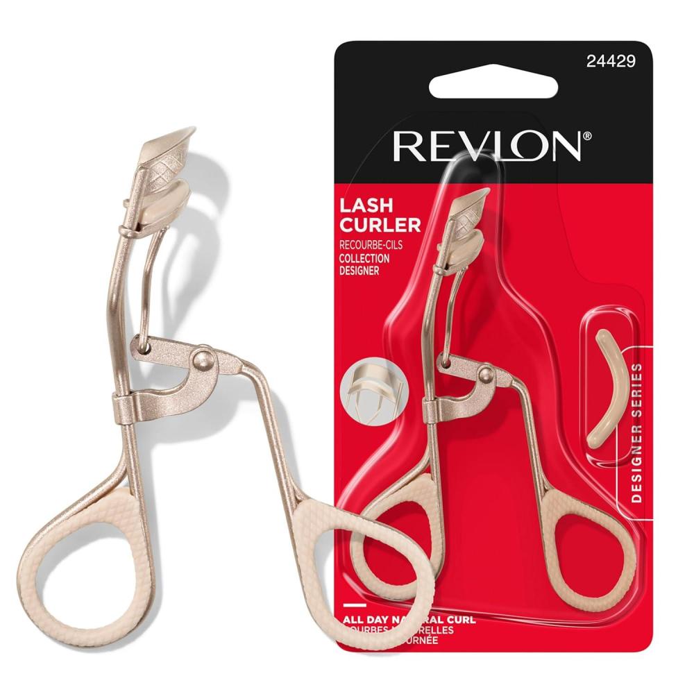imageRevlon Designer Series Lash Curler Eyelash Lift for an Eye Opening Look with Finger Grips for a Non Slip Grip Easy to Use 1 Count