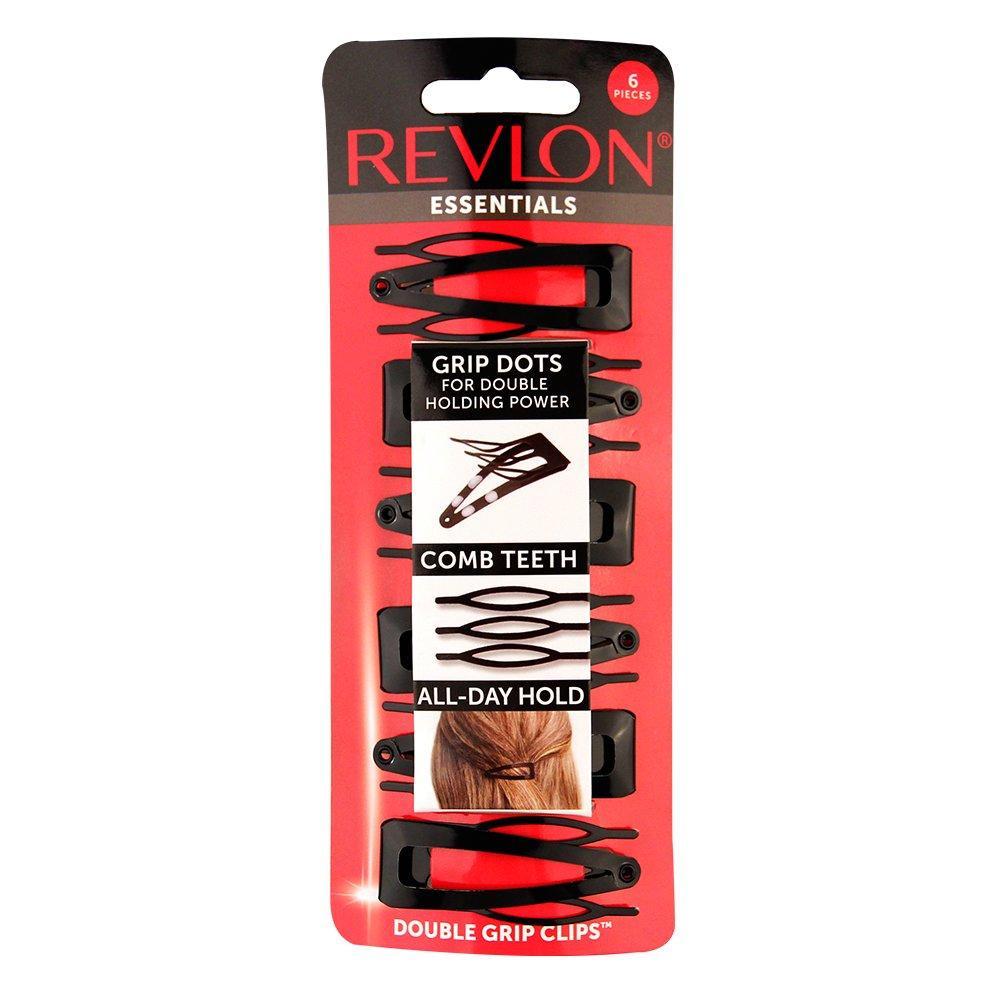 imageRevlon Double Grip Hair Clips 6 CountBlack