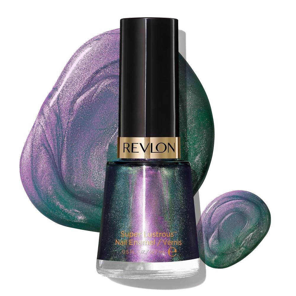imageRevlon Super Lustrous Nail Polish ChipResistant ampamp Longwear Formula High Shine Finish 723 Electric 05 fl oz120 Amethyst Smoke