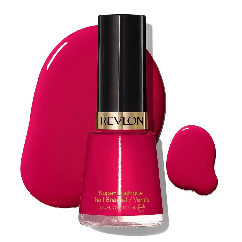 imageRevlon Super Lustrous Nail Polish ChipResistant ampamp Longwear Formula High Shine Finish 771 Clear 05 fl oz270 Cherries In The Snow