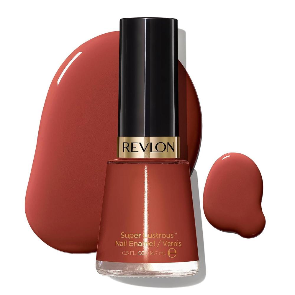 imageRevlon Super Lustrous Nail Polish ChipResistant ampamp Longwear Formula High Shine Finish 771 Clear 05 fl oz415 Totally Toffee