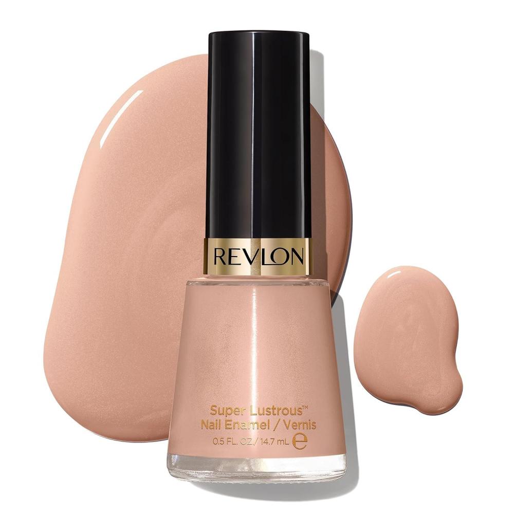 imageRevlon Super Lustrous Nail Polish ChipResistant ampamp Longwear Formula High Shine Finish 771 Clear 05 fl oz705 Gray Suede