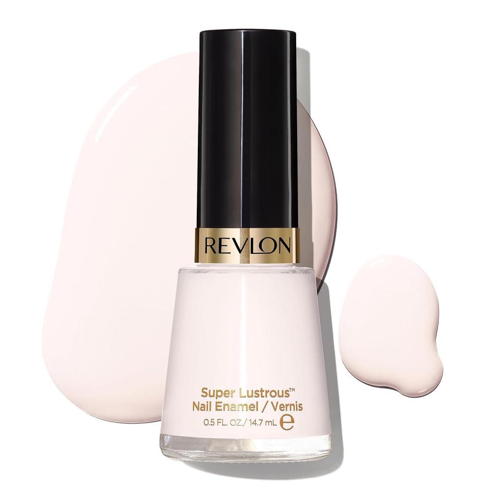 imageRevlon Super Lustrous Nail Polish ChipResistant ampamp Longwear Formula High Shine Finish 771 Clear 05 fl oz909 Sheer Petal