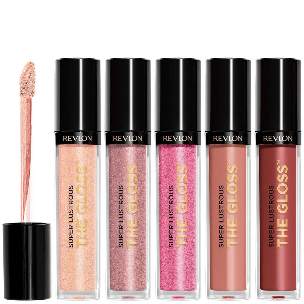 imageRevlon Super Lustrous The Gloss 5 Piece Lipgloss Gift Set Nonsticky High Shine Color in Cream ampamp Pearl Finishes Pack of 5 075 Fl OzCream Pearl Set