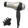 imageREVLON Turbo Hair Dryer with Advanced Ionic Technology Ceramic Coating  Turbo Heat and Cold Shot Features 1875 Watts for Fast Drying and Shine SilverGrey