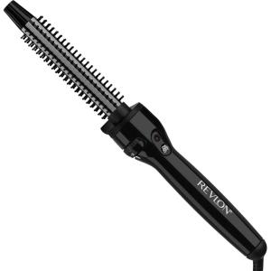 REVLON Perfect Heat Ceramic Curling Iron Brush, Black, 3/4″(Black)