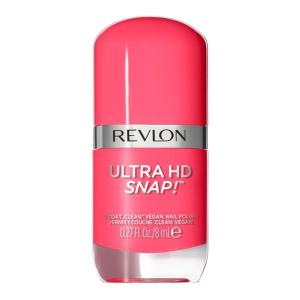 REVLON Ultra HD Snap Nail Color, Natural Rich Glossy Polish, 100% Vegan Formula, No Base or Top Coat Needed, 014 Red and Real, 0.27 fl oz(009 No Drama)