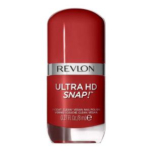 REVLON Ultra HD Snap Nail Color, Natural Rich Glossy Polish, 100% Vegan Formula, No Base or Top Coat Needed, 014 Red and Real, 0.27 fl oz(014 Red and Real)