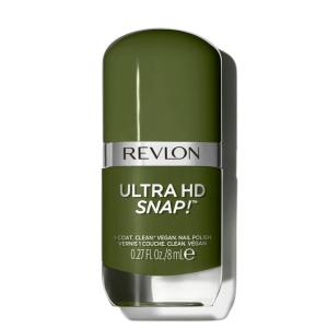 REVLON Ultra HD Snap Nail Color, Natural Rich Glossy Polish, 100% Vegan Formula, No Base or Top Coat Needed, 014 Red and Real, 0.27 fl oz(022 Commander In Chief)