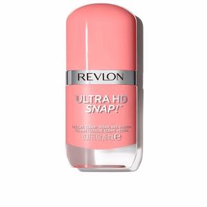REVLON Ultra HD Snap Nail Color, Natural Rich Glossy Polish, 100% Vegan Formula, No Base or Top Coat Needed, 014 Red and Real, 0.27 fl oz(027 Think Pink)