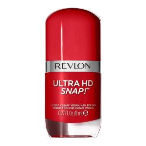 REVLON Ultra HD Snap Nail Color, Natural Rich Glossy Polish, 100% Vegan Formula, No Base or Top Coat Needed, 014 Red and Real, 0.27 fl oz(030 Cherry On Top)