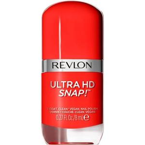 REVLON Ultra HD Snap Nail Color, Natural Rich Glossy Polish, 100% Vegan Formula, No Base or Top Coat Needed, 014 Red and Real, 0.27 fl oz(031 She’s On Fire)
